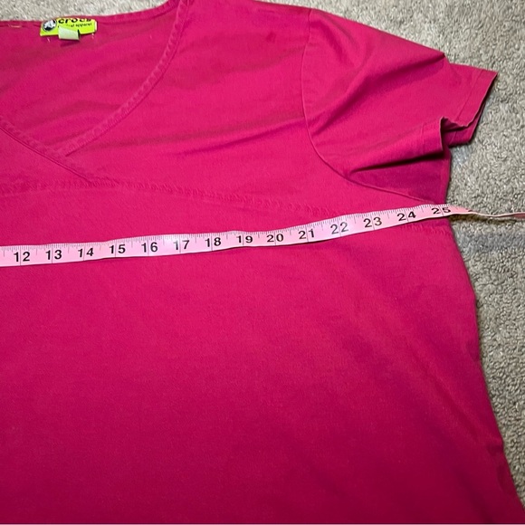 Crocs Medical Apparel Scrub Top Pink Size XXL - Picture 5 of 7